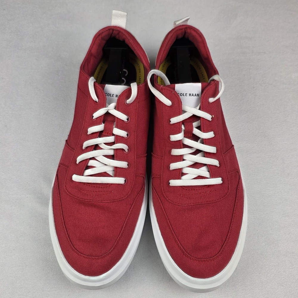 Cole Haan Men Red Grandpro Rally Canvas Court Sneaker‎ Lace Up Shoes Size 13M - Picture 9 of 13